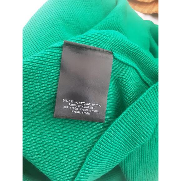 Anthropologie Akemi + Kin Green Hooded Sweater XS Rayon Nylon Blend - Picture 4 of 4